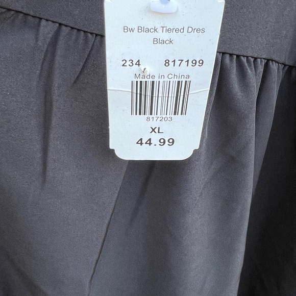 New With Tags Black Long Sleeve Dress Flowy Size XL by This That - Picture 2 of 5